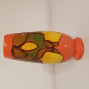 1970s Vintage Poole Pottery Vase Delphis 15 Abstract signed by Elaine Martin